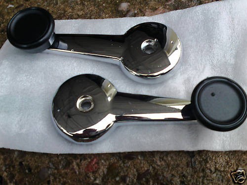 Chrome window winders jag e - chrome, ,