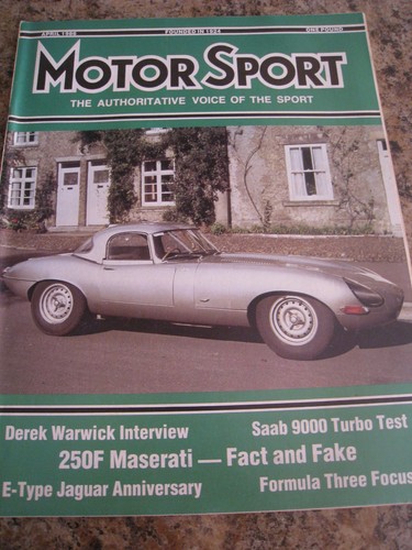 Motor sport apr - apr, derek