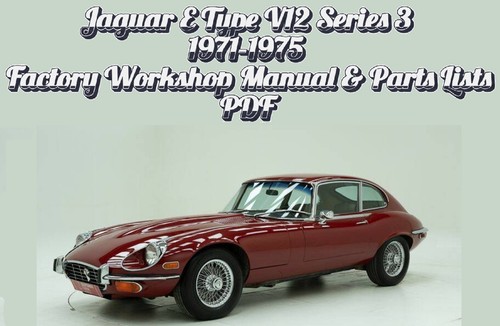 Jaguar type v12 ser 3 - type,