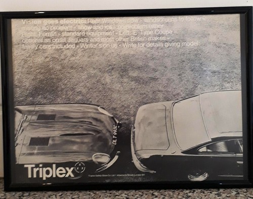 Framed original classic car - framed,